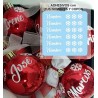 Personalización bolas de navidad